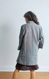 Field Jacket in Woven Grey with Black Linen Lining