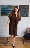 Viv Dress in Rosewood Linen
