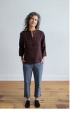Atelier Top in Rosewood Linen