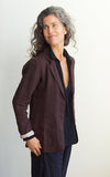 Blazer in Rosewood Linen