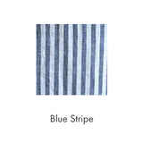 Caftan Dress in Grey Striped Linen