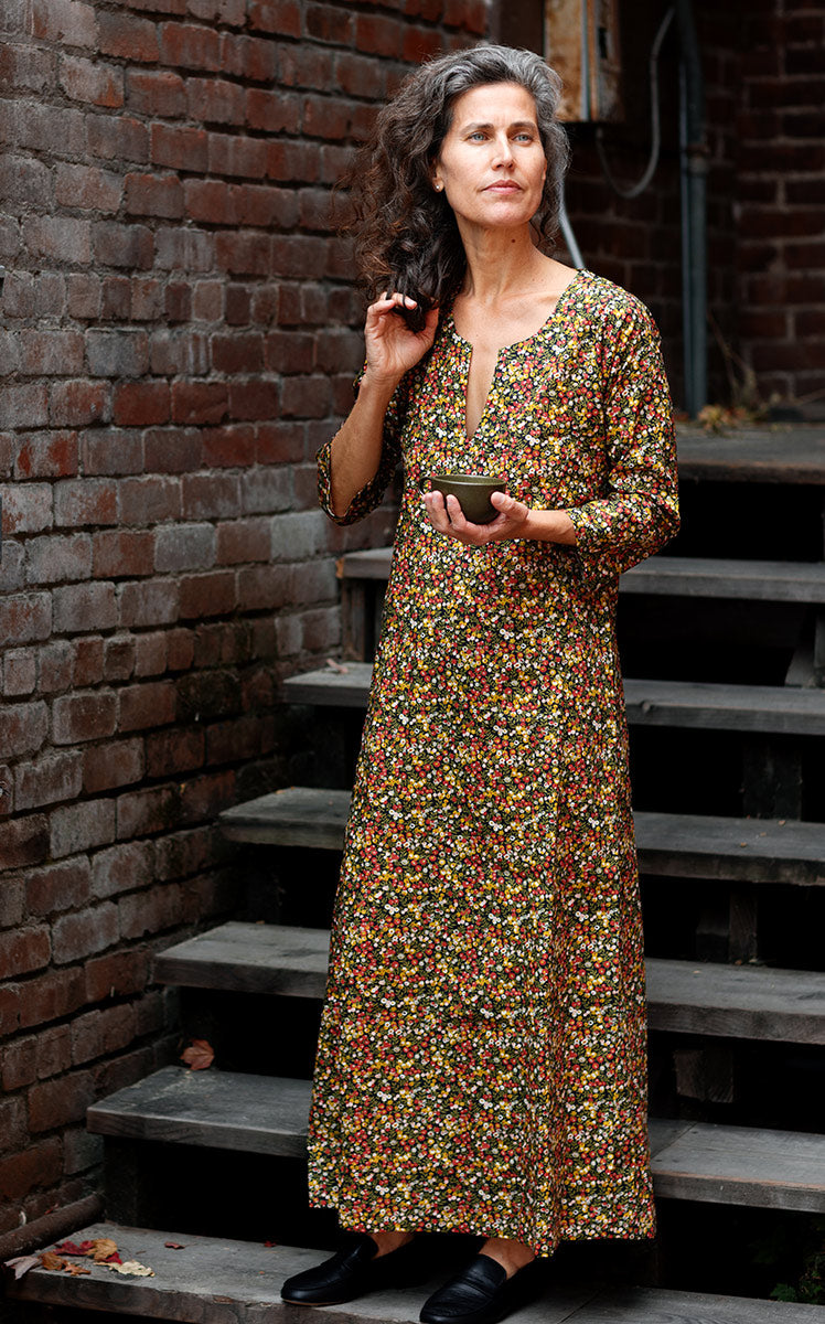 Caftan Dress in Liberty of London Wiltshire