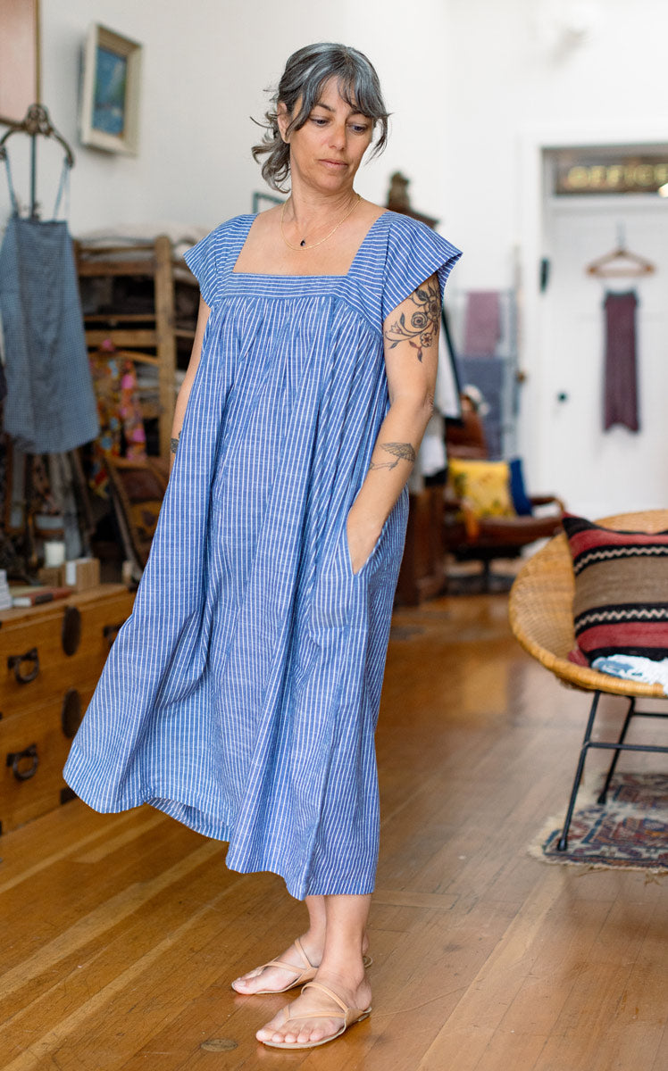 Casita Dress in Pinstripe