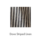 Atelier Dress in Dove Striped Linen