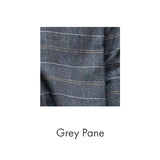 Wool Caftan Top in Olive Houndstooth Lined with Black Linen