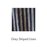 Caftan Dress in Grey Striped Linen  in