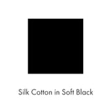 Viv Dress in Silk Cotton in Soft Black