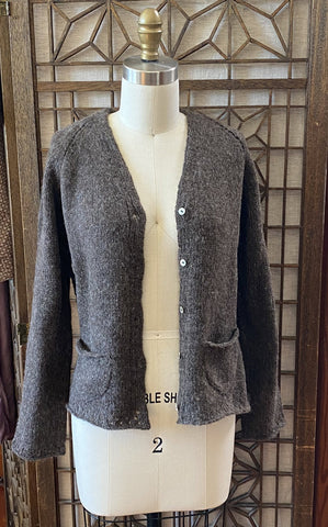 The Sewing Sweater in Mink Suri Alpaca