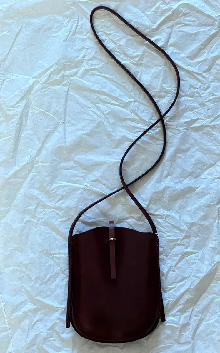 Talouha Slip Sling Bag in Burgundy