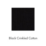 Workshirt in Black Crinkled Cotton