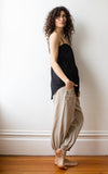 Potters Pant in Mushroom Linen