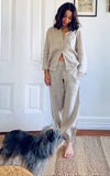 Potters Pant in Mushroom Linen