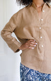 Workshirt in Ginger Linen