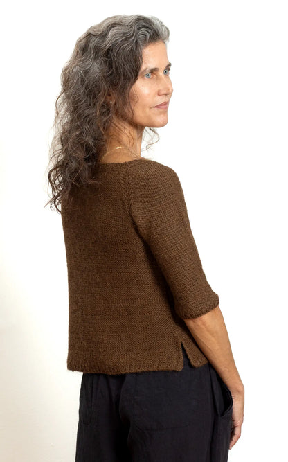 Alpaca T Shirt in Nutmeg