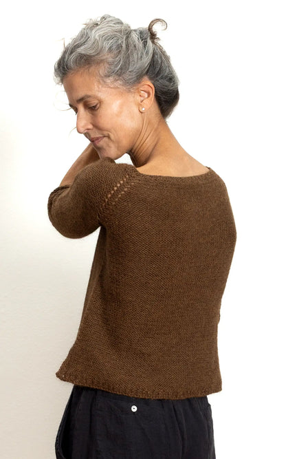 Alpaca T Shirt in Nutmeg