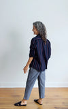 Oversized Workshirt in Stripes