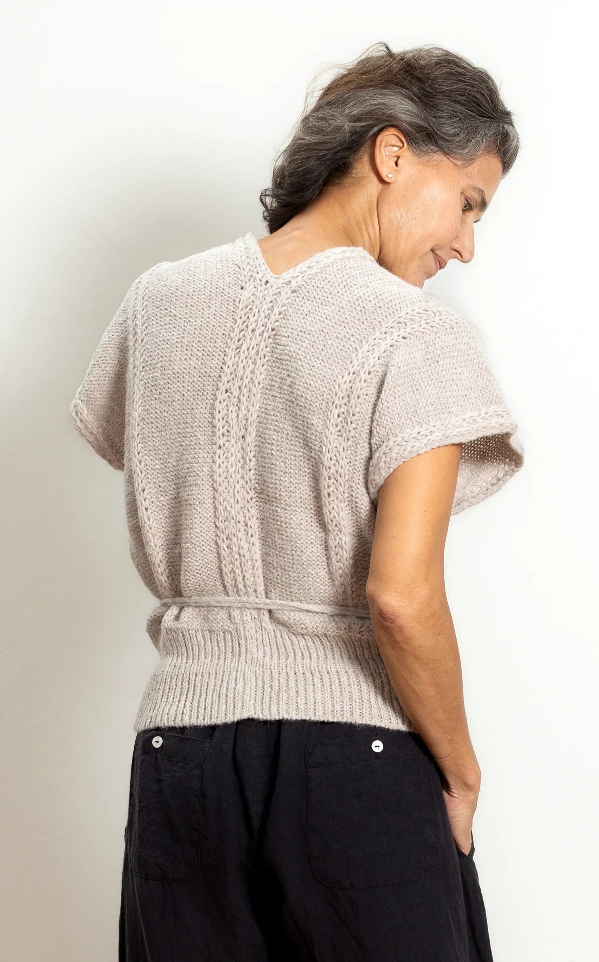 Viv Sweater in Creme Suri Alpaca