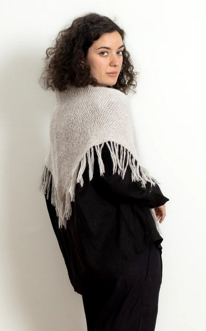 Alpaca Shawl in oat