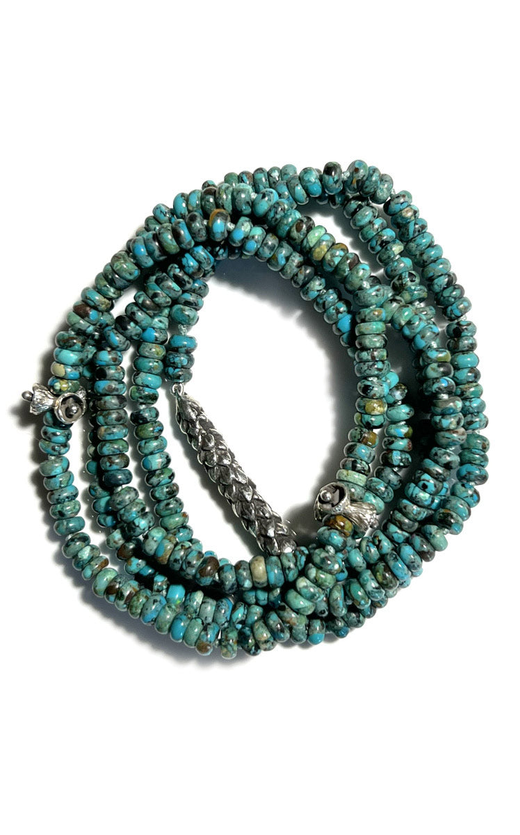 Kirsten Muenster Turquoise Silver Bead Necklace