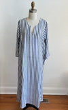 Caftan Dress in Blue Stripe