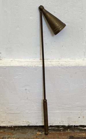 Vintage brass candle snuffer
