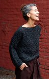 Foggy Day Sweater in Charcoal Alpaca