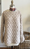 Foggy Day Sweater in Creme Suri Alpaca