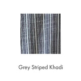 Potter's Top in Grey Striped Khadi