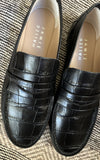 Jamie Haller Loafer in Black Croc