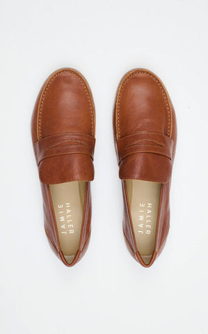 Jamie Haller The Penny Loafer in Brown