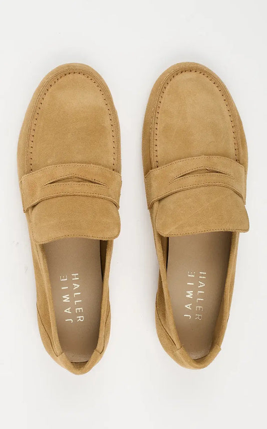 Jamie Haller The Unlined Penny Loafer in Ambra