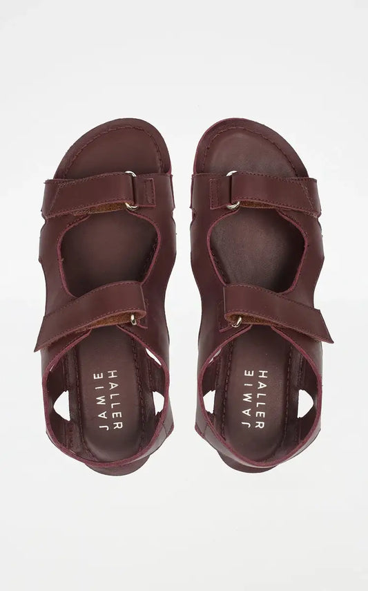 Jamie Haller The Walking Sandal in Oxblood