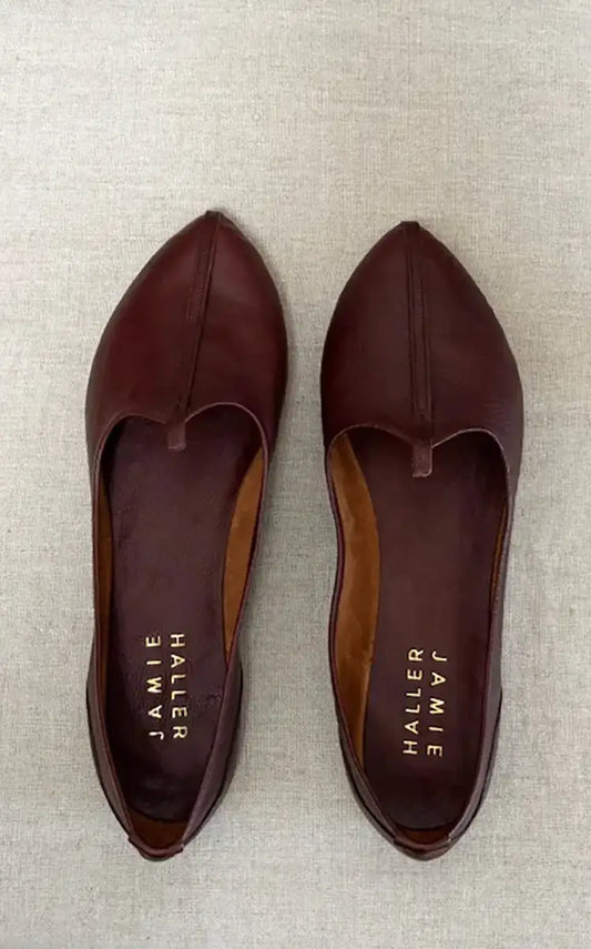 Jamie Haller The Jutti Slipper in Oxblood