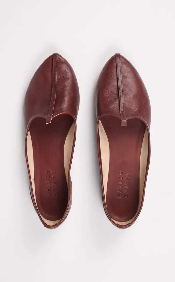 Jamie Haller The Jutti Slipper in Oxblood