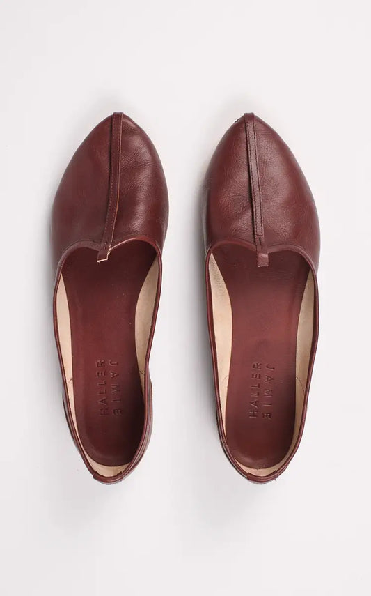 Jamie Haller The Jutti Slipper in Oxblood