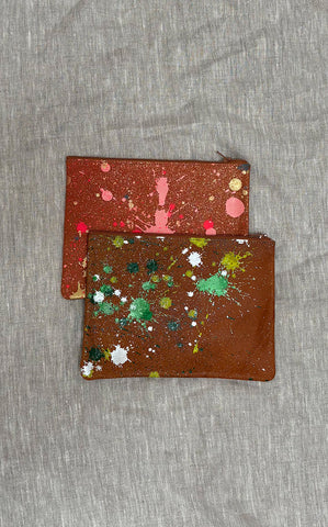 Tracey Tanner Large Splatter Zip Pouch