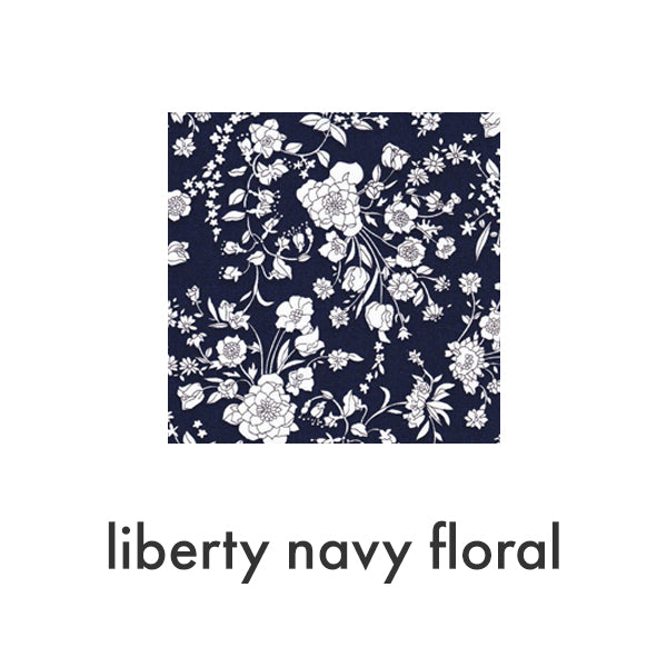 Caftan Dress Cafe Length in Liberty Navy Floral