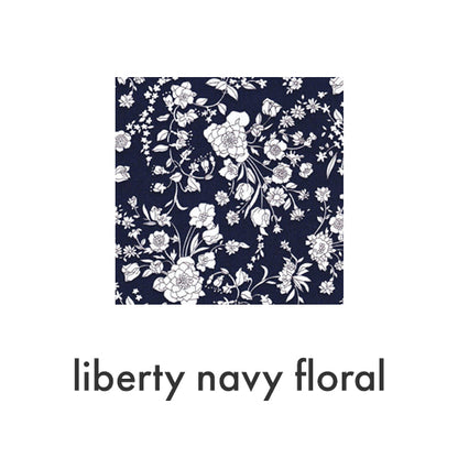 Caftan Dress Cafe Length in Liberty Navy Floral