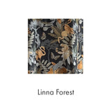 Caftan Dress Cafe Length in Linna Forest