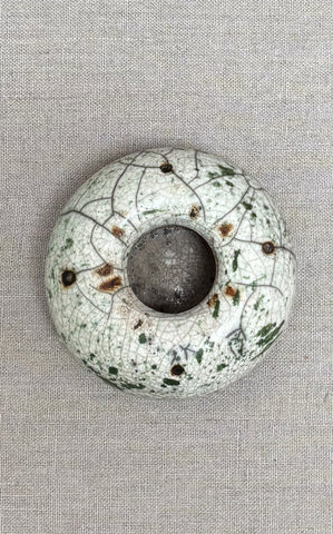 Vintage handmade raku insense burner