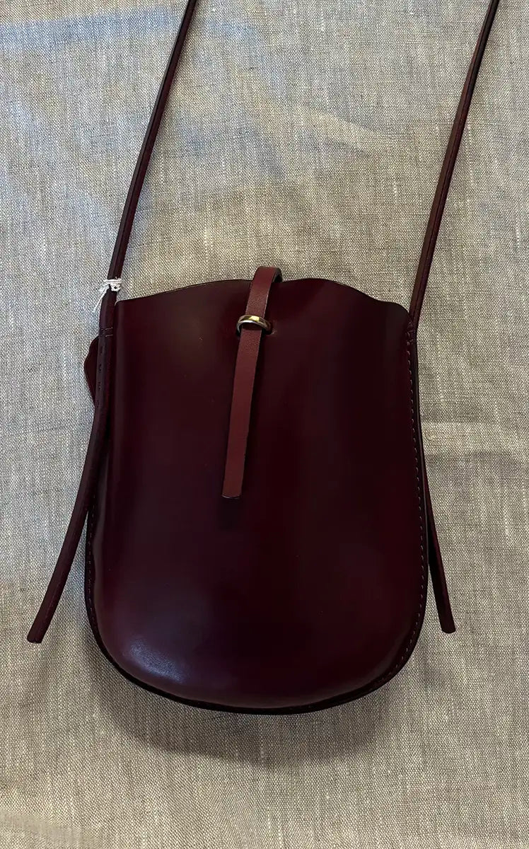 Talouha Slip Sling Bag in Burgundy