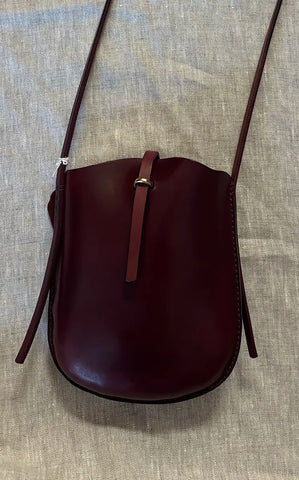 Talouha Slip Sling Bag in Burgundy