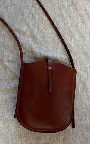 Talouha Slip Sling Bag in Cognac