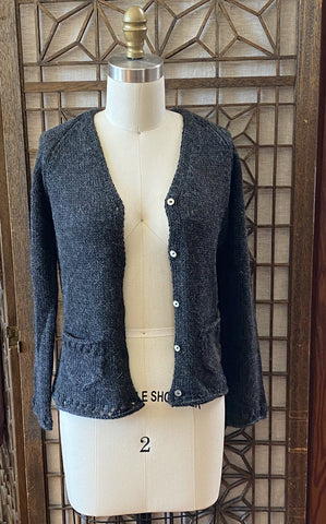 The Sewing Sweater in Charcoal Alpaca