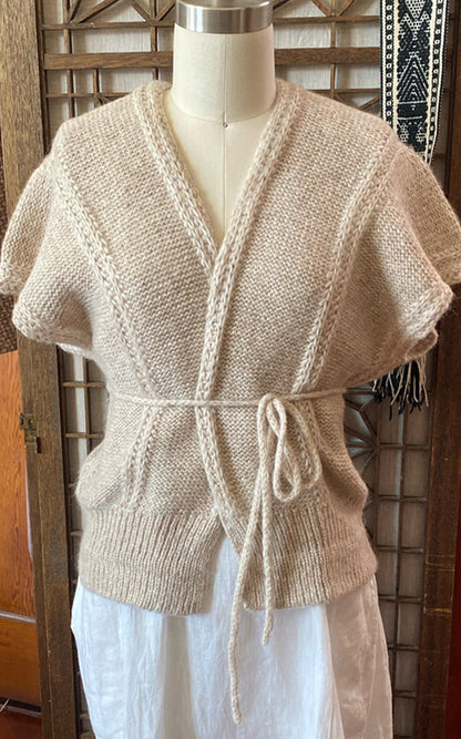 Viv Sweater in Creme Suri Alpaca