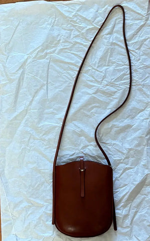 Talouha Slip Sling Bag in Cognac