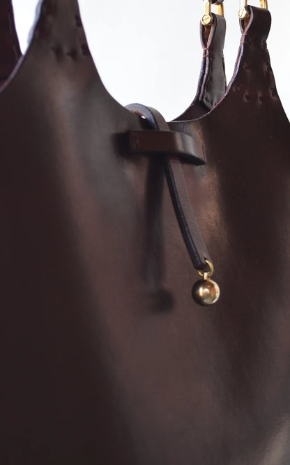 Talouha Shoulder Bag No.7 in Chocolate