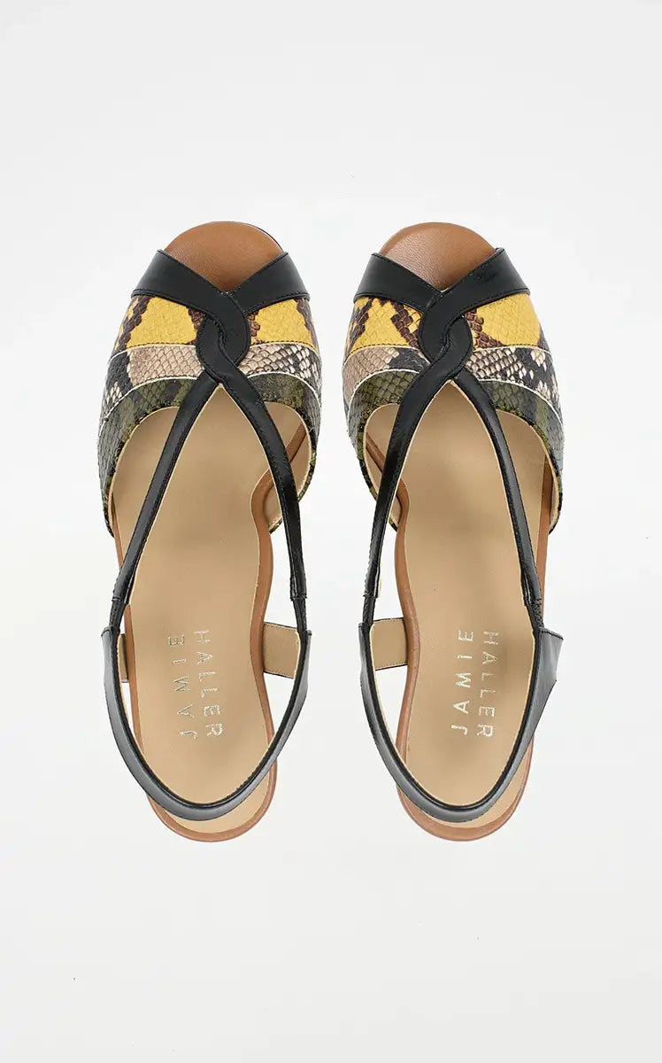 Jamie Haller The Archive Heel in Citrus Snake