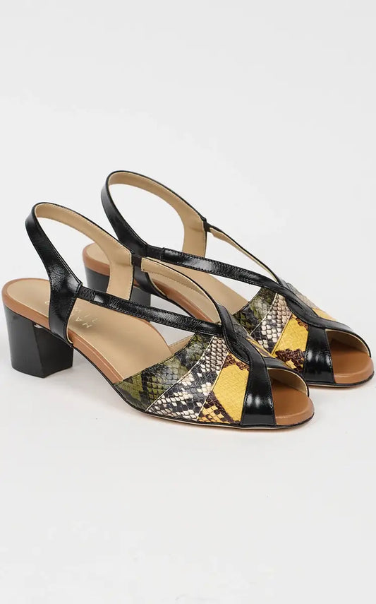 Jamie Haller The Archive Heel in Citrus Snake