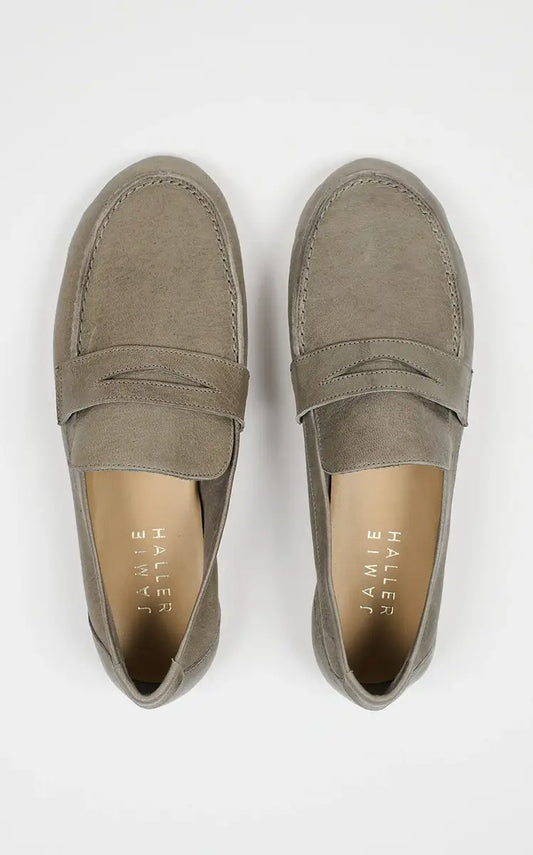Jamie Haller The Unlined Penny Loafer in Graphite